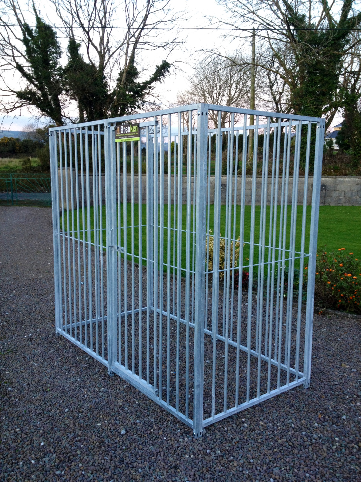 Dog run on sale gate